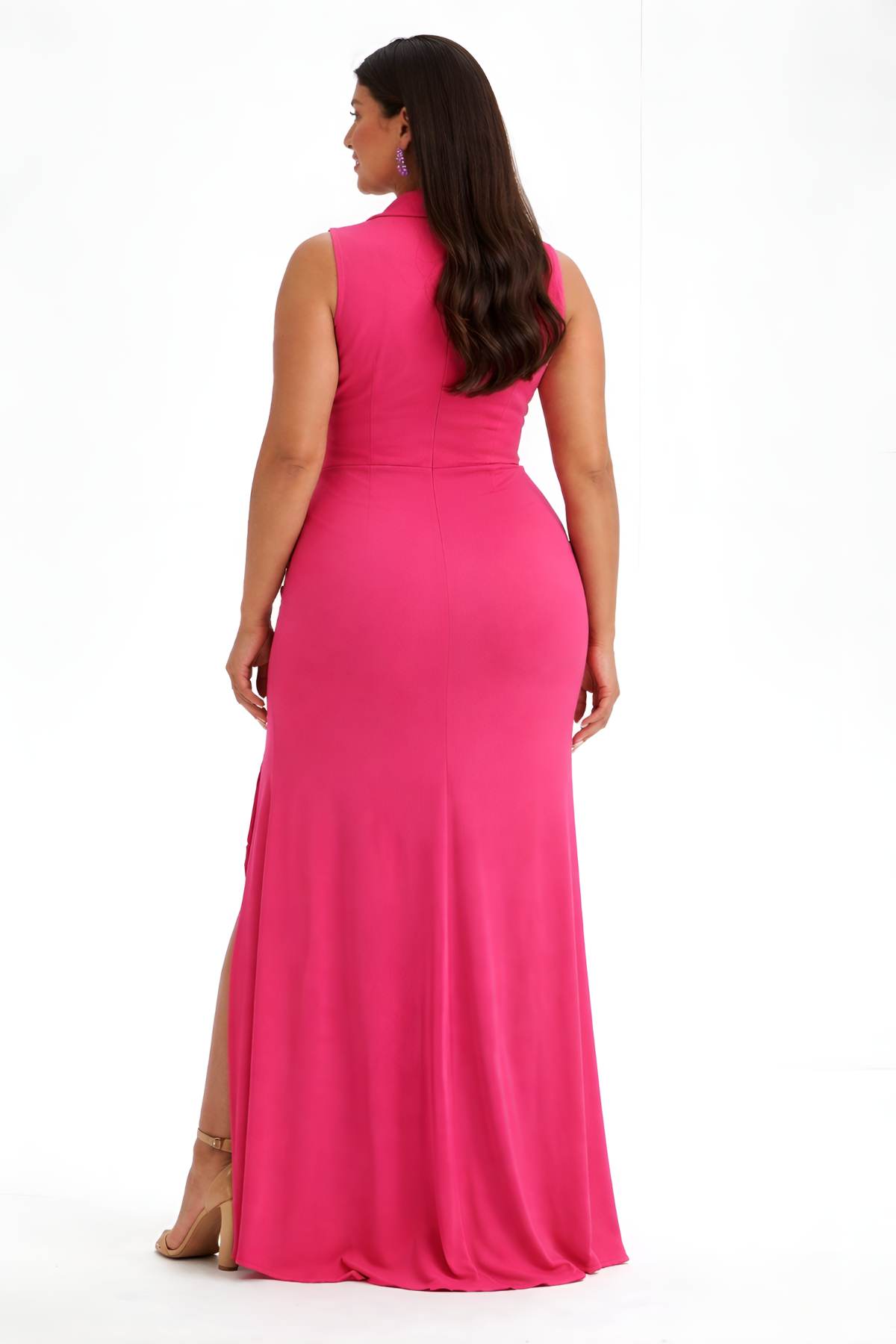 Rosa Ruffle Wrap Gown