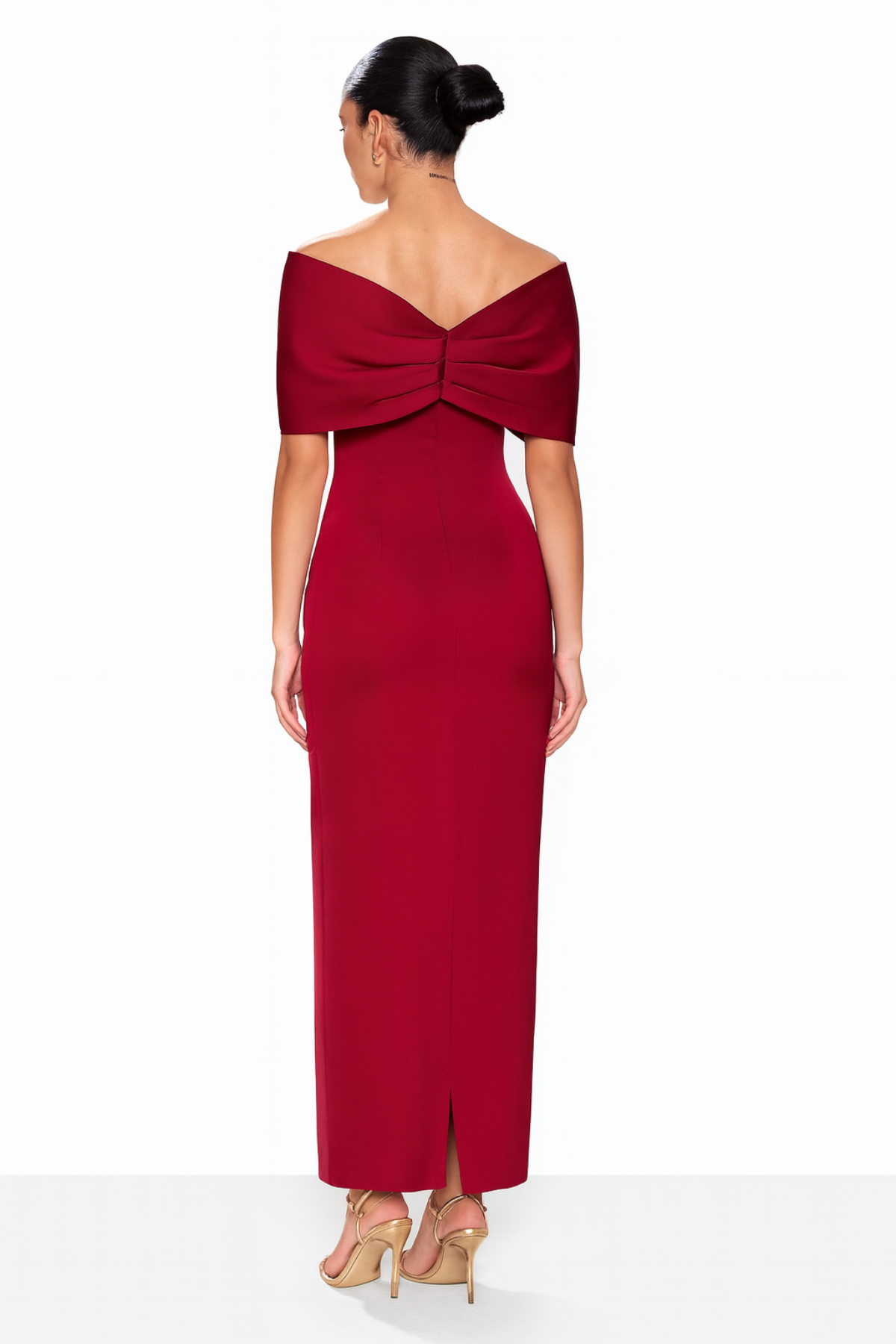 Luxe Bow-Shoulder Gown