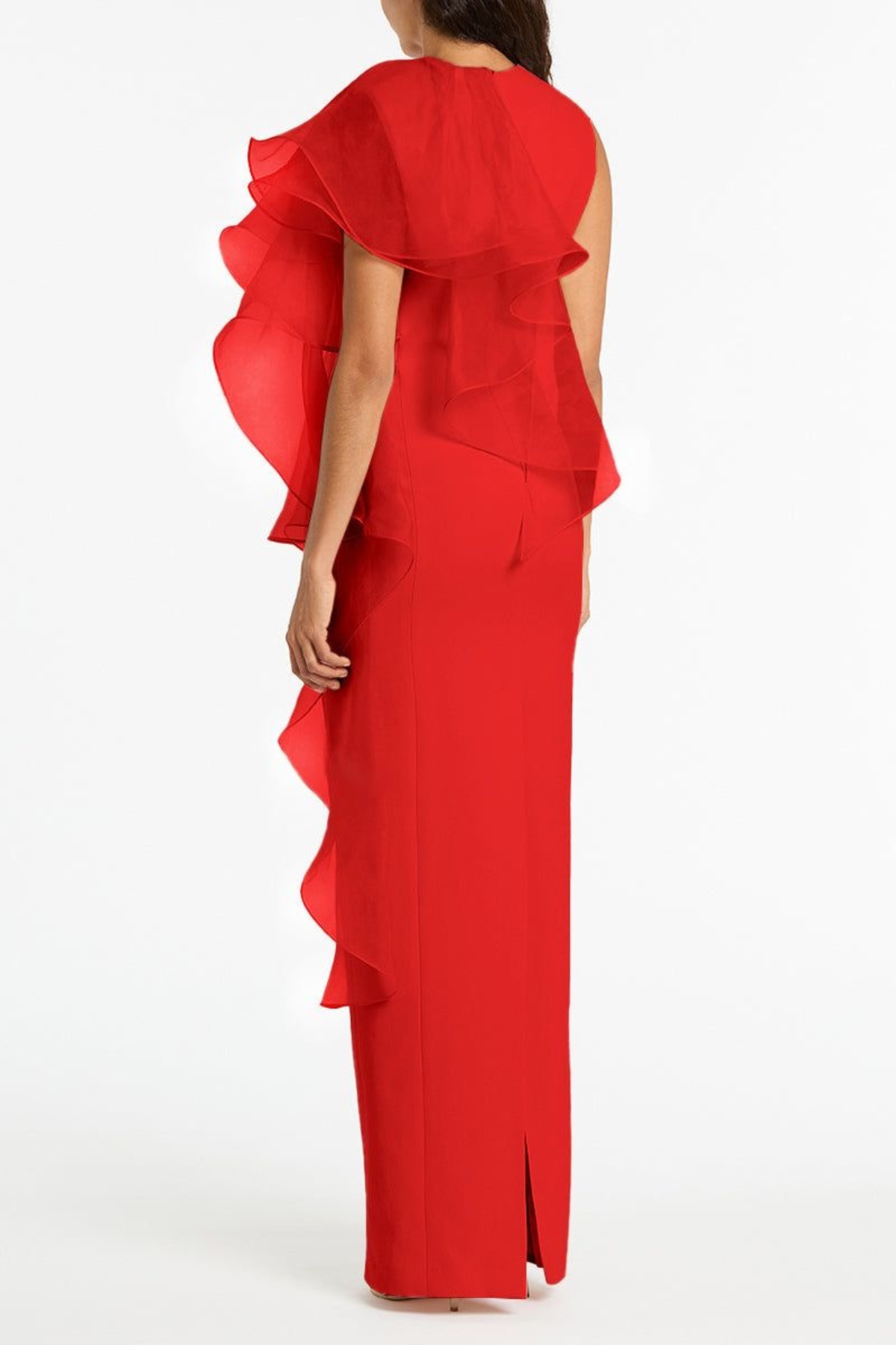 Ruby Red Ruffle Gown
