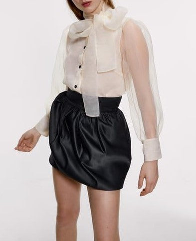 Off White Organza Shirt