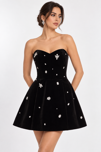 Velvetino Embellished Dress