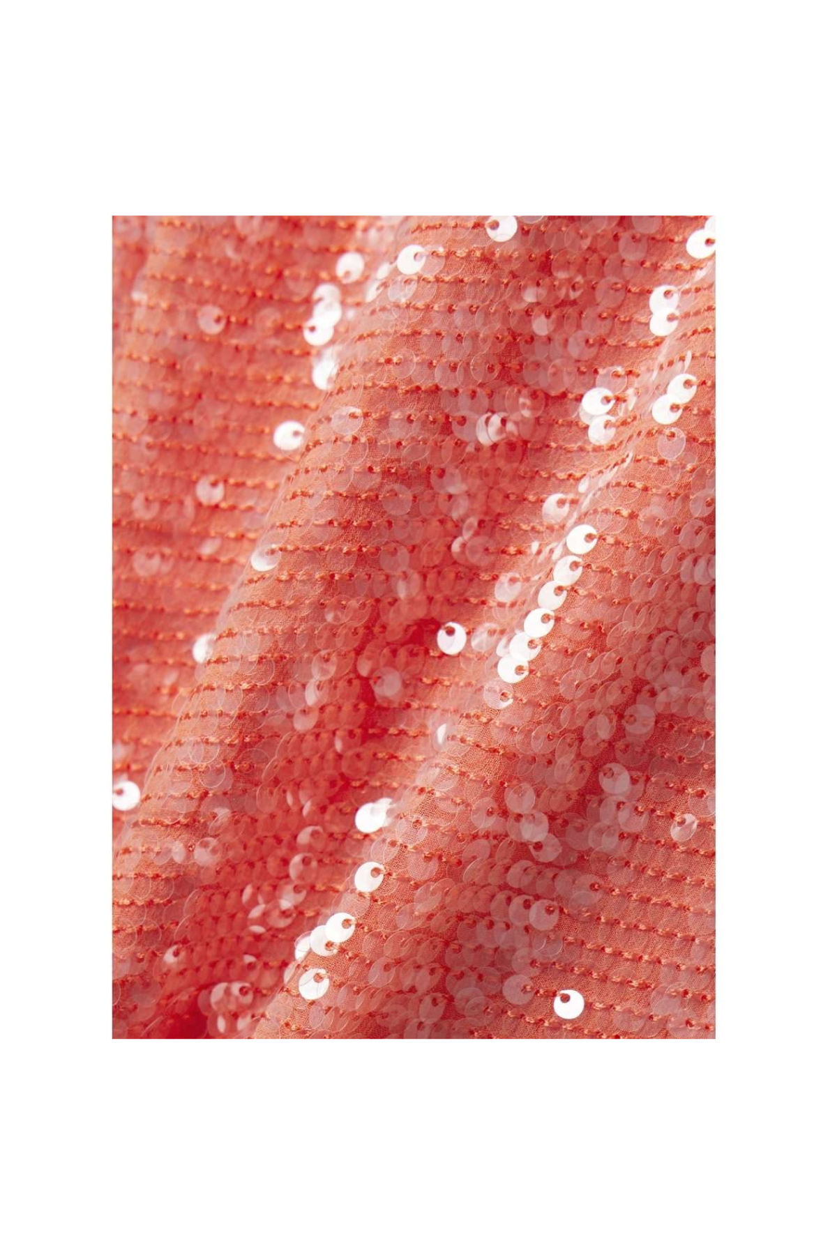 Coral Feather Sequins Set