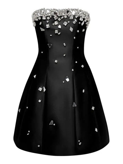 Crystal Embellish A-line Dress