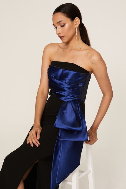 Midnight Royale Strapless Gown