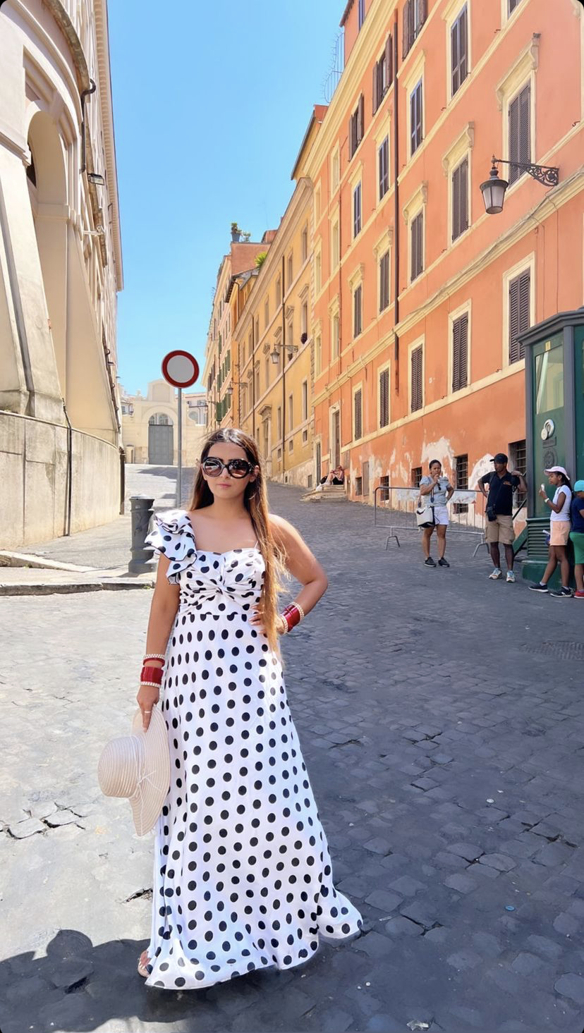 Polka Ruffle Dress