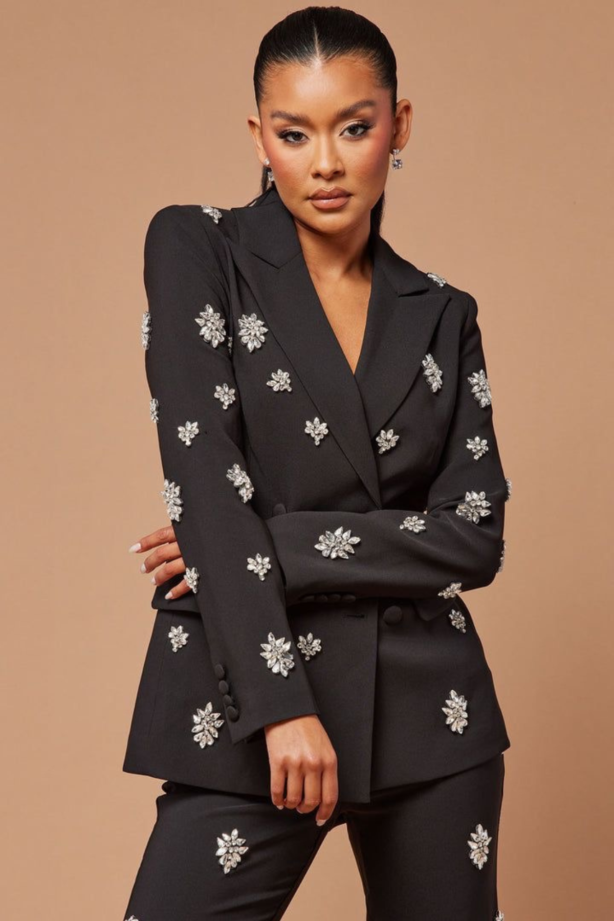 Exclusive Embellished Blazer Set
