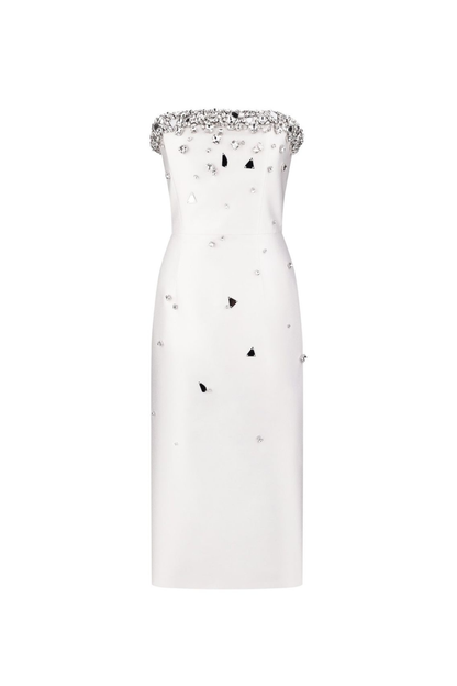 Exclusive Sapphire crystal embellished dress