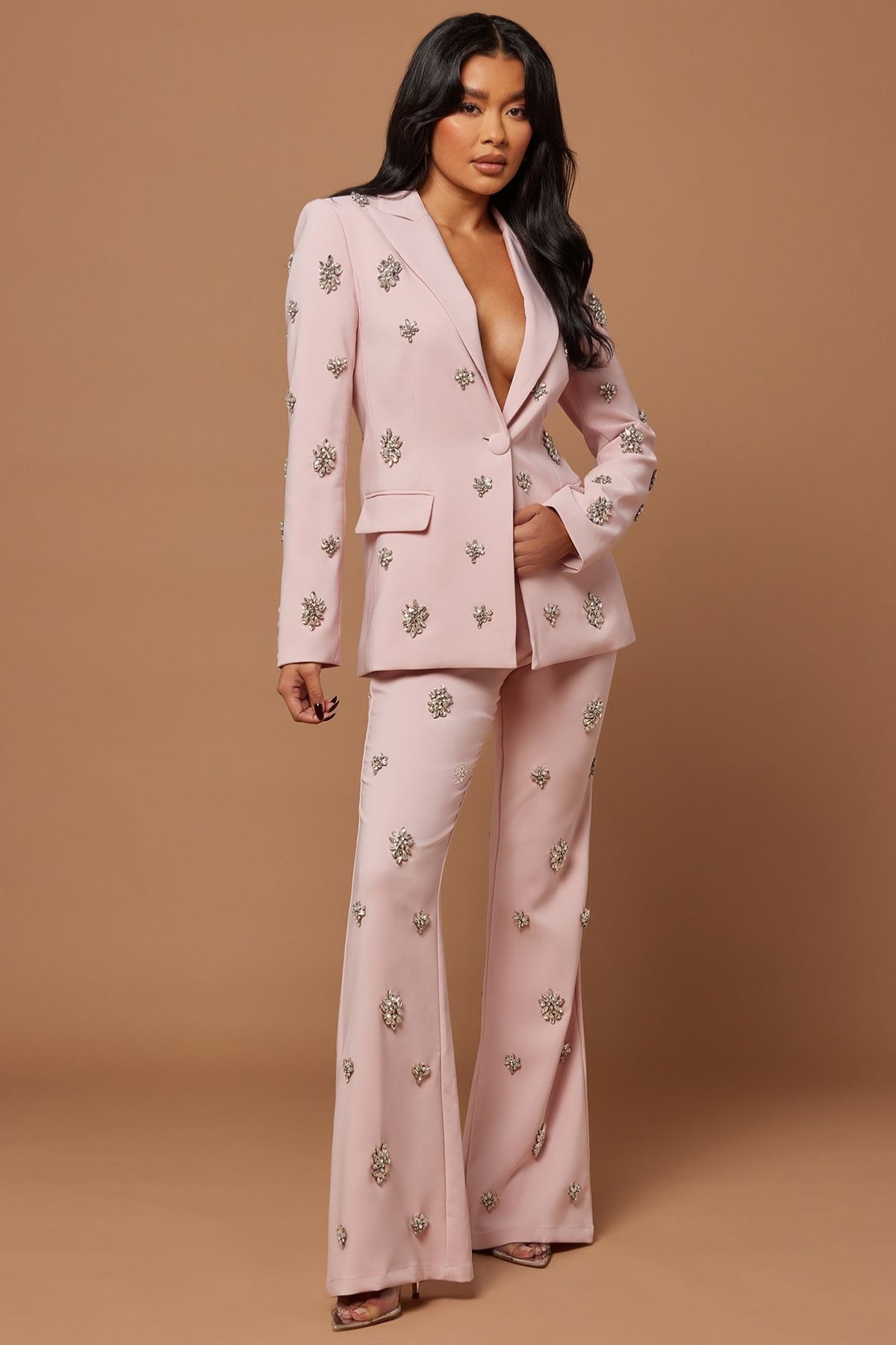 Exclusive Embellished Blazer Set