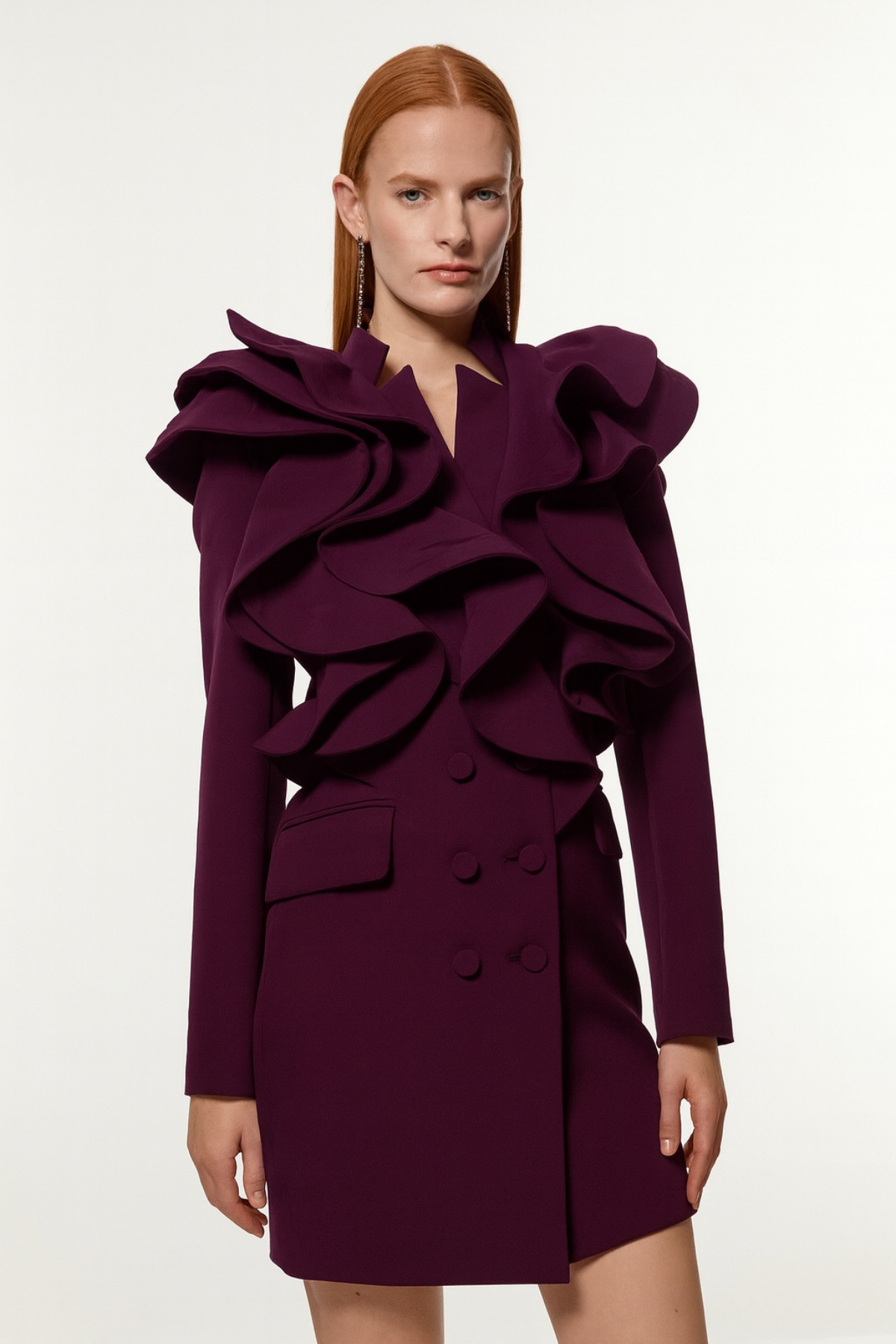 Orchid Ruffle Layered Dress