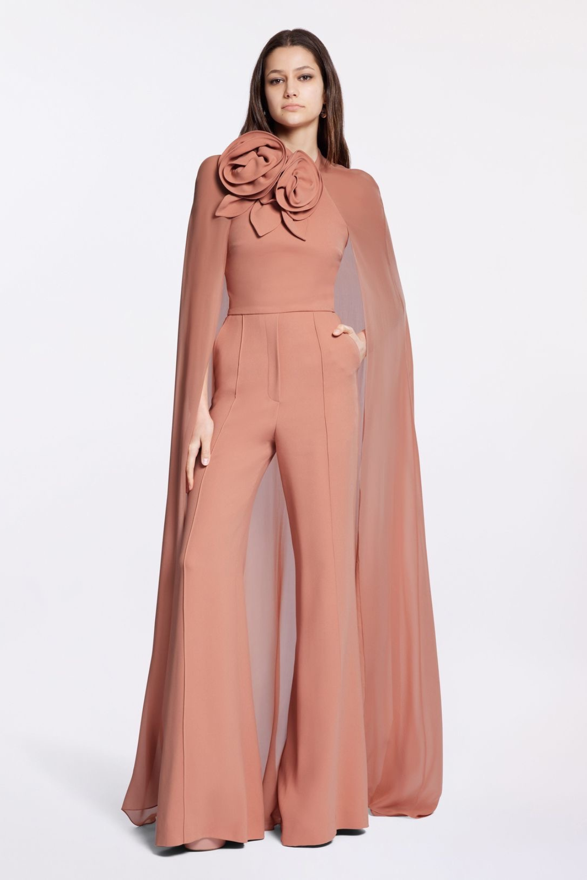 Exclusive Rose cape jumpsuit