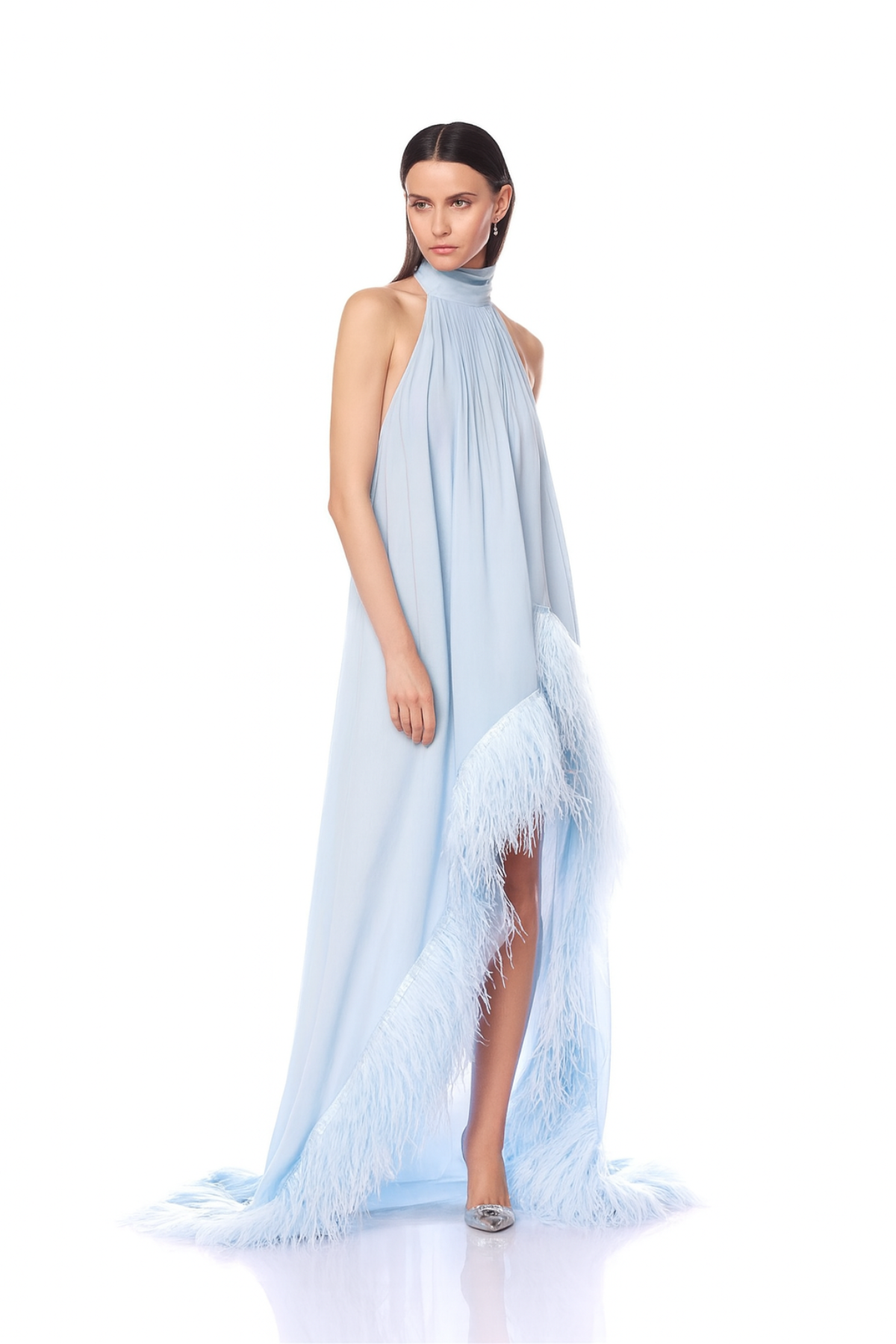 Feathered Cloud Elegance Gown