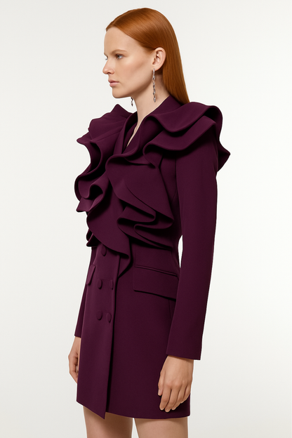 Orchid Ruffle Layered Dress