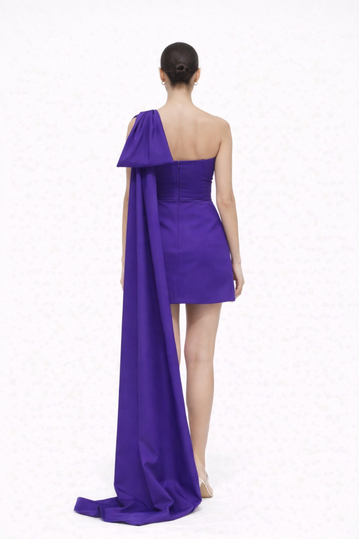 Purple Statement bow Dress
