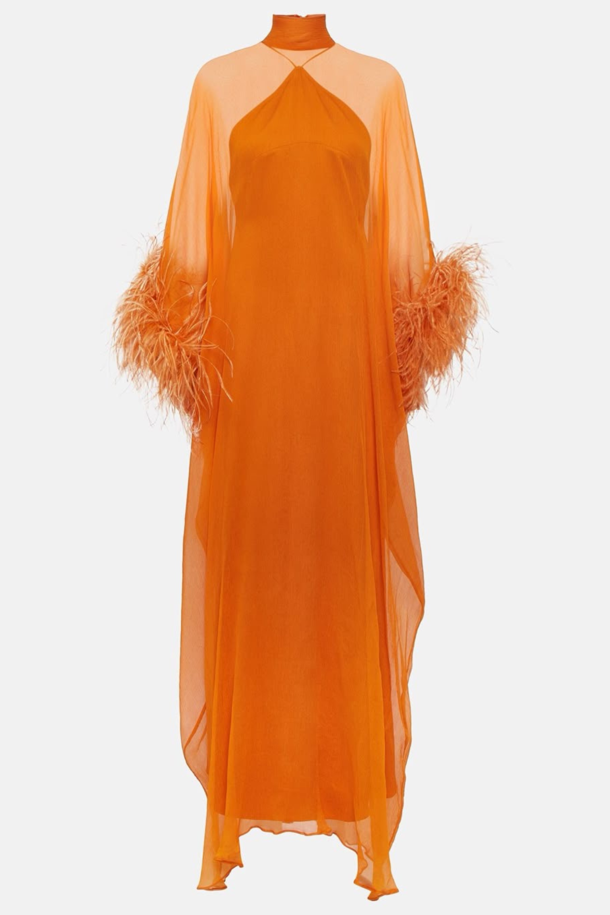 Sunset Feather Gown