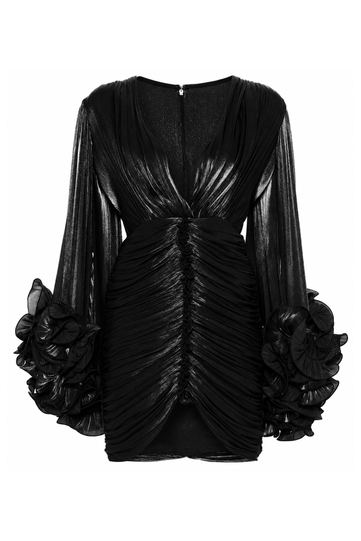 Statement Sleeves Mini Dress