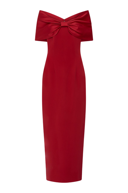 Luxe Bow-Shoulder Gown