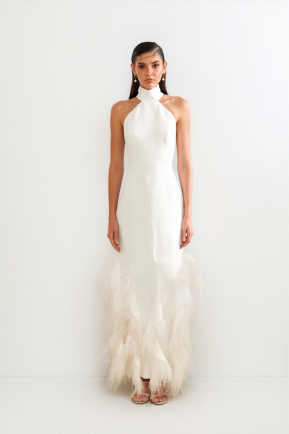Pure Plume feather Statement Gown