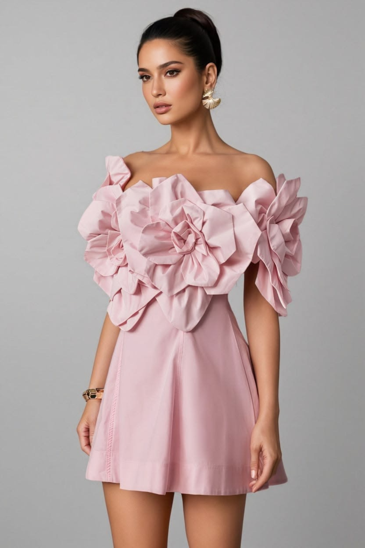 Rosé Petal Mini Dress