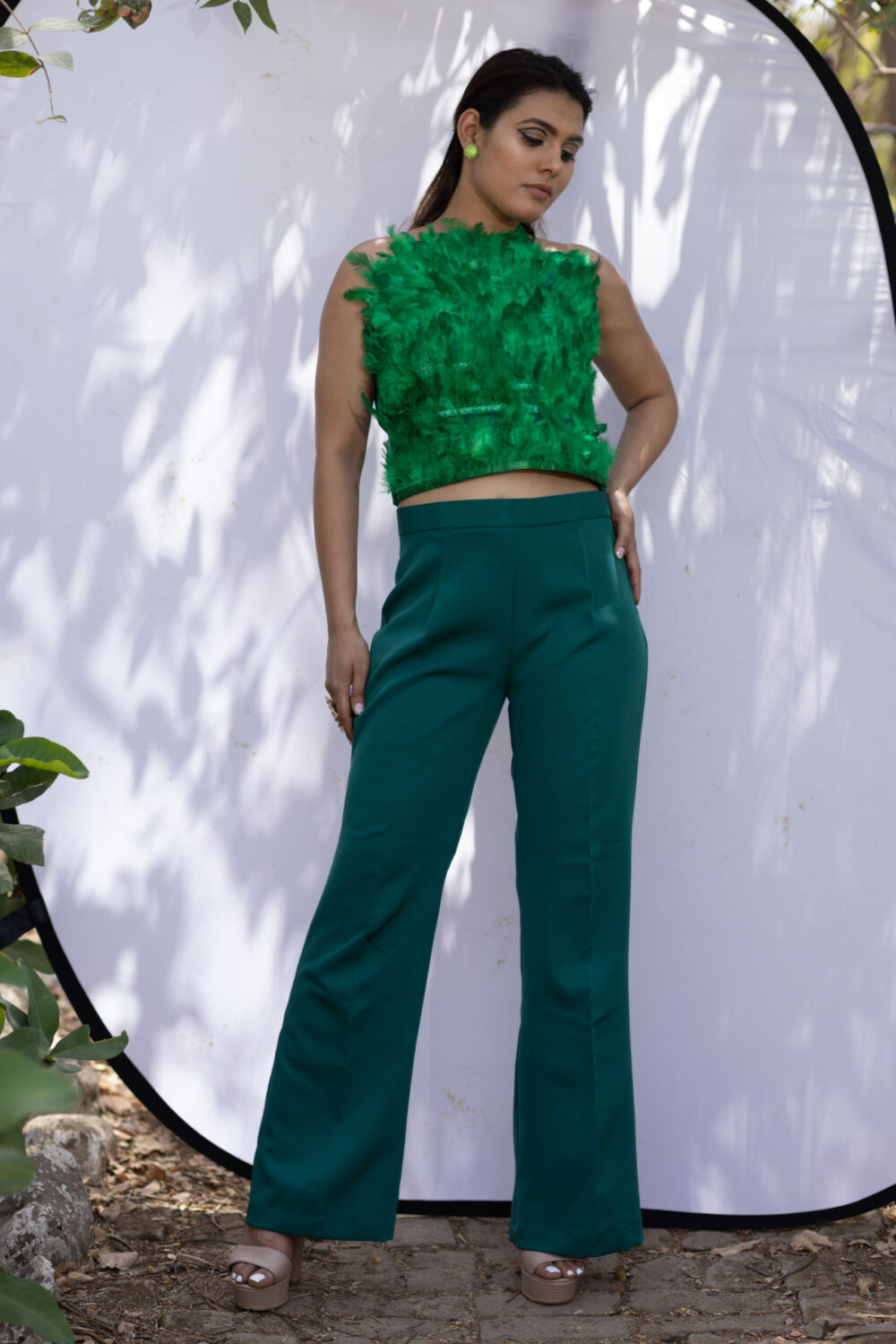 Feather Top Co-Ord Set - Image 3