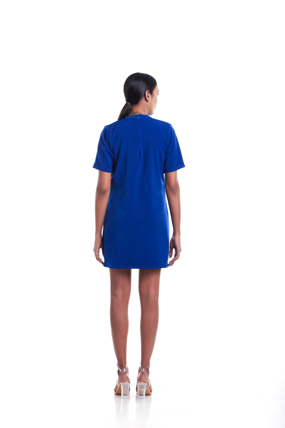 Royal Blue Embellished Dress - Image 3