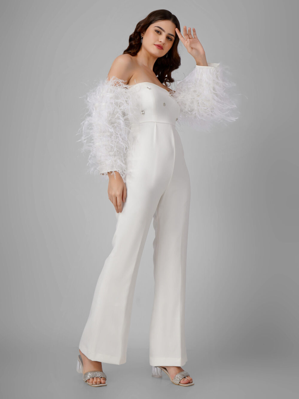 Florence White Jumpsuit - Image 4