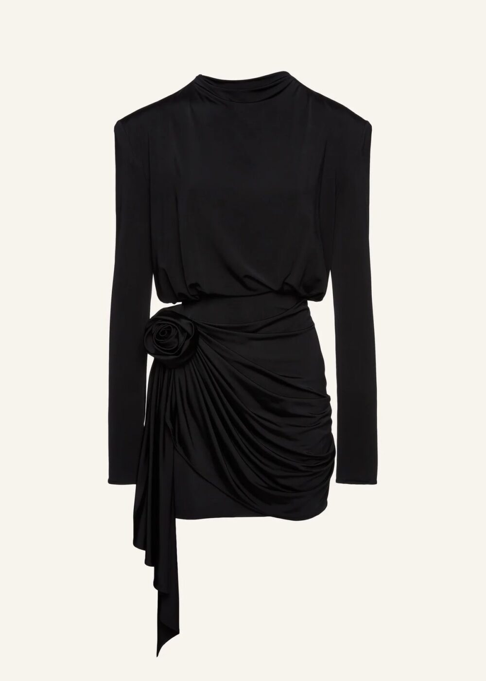 Black Statement Lycra Dress - Image 3