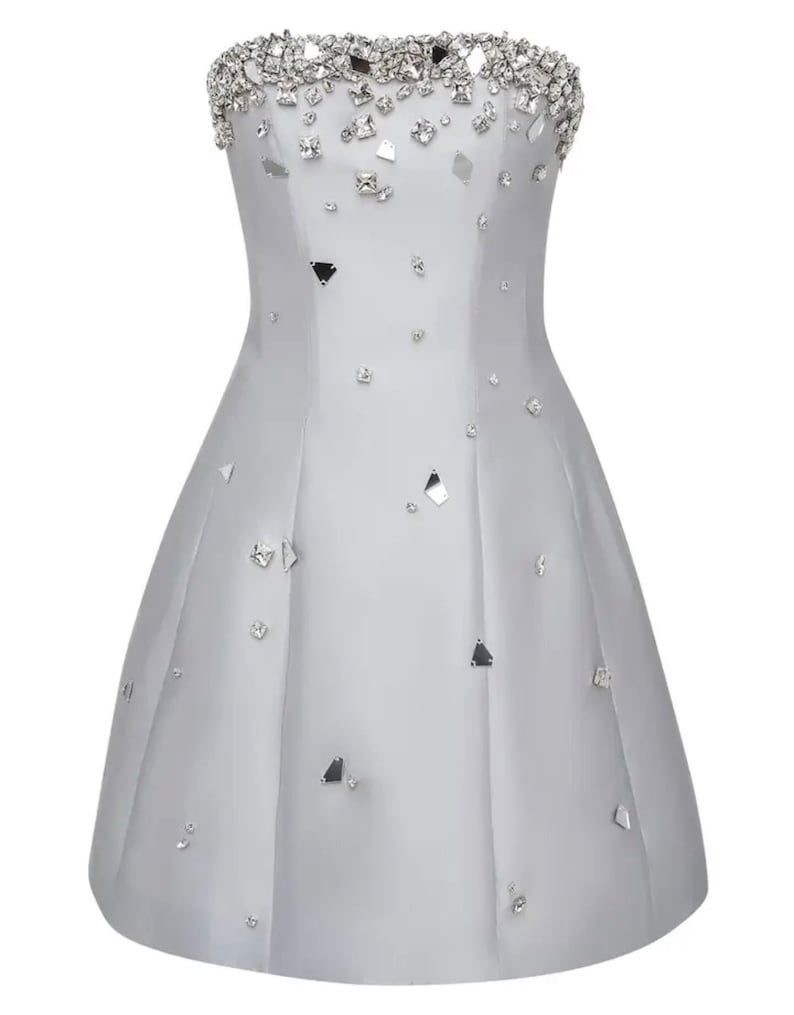 Crystal Embellish A-line Dress - Image 8