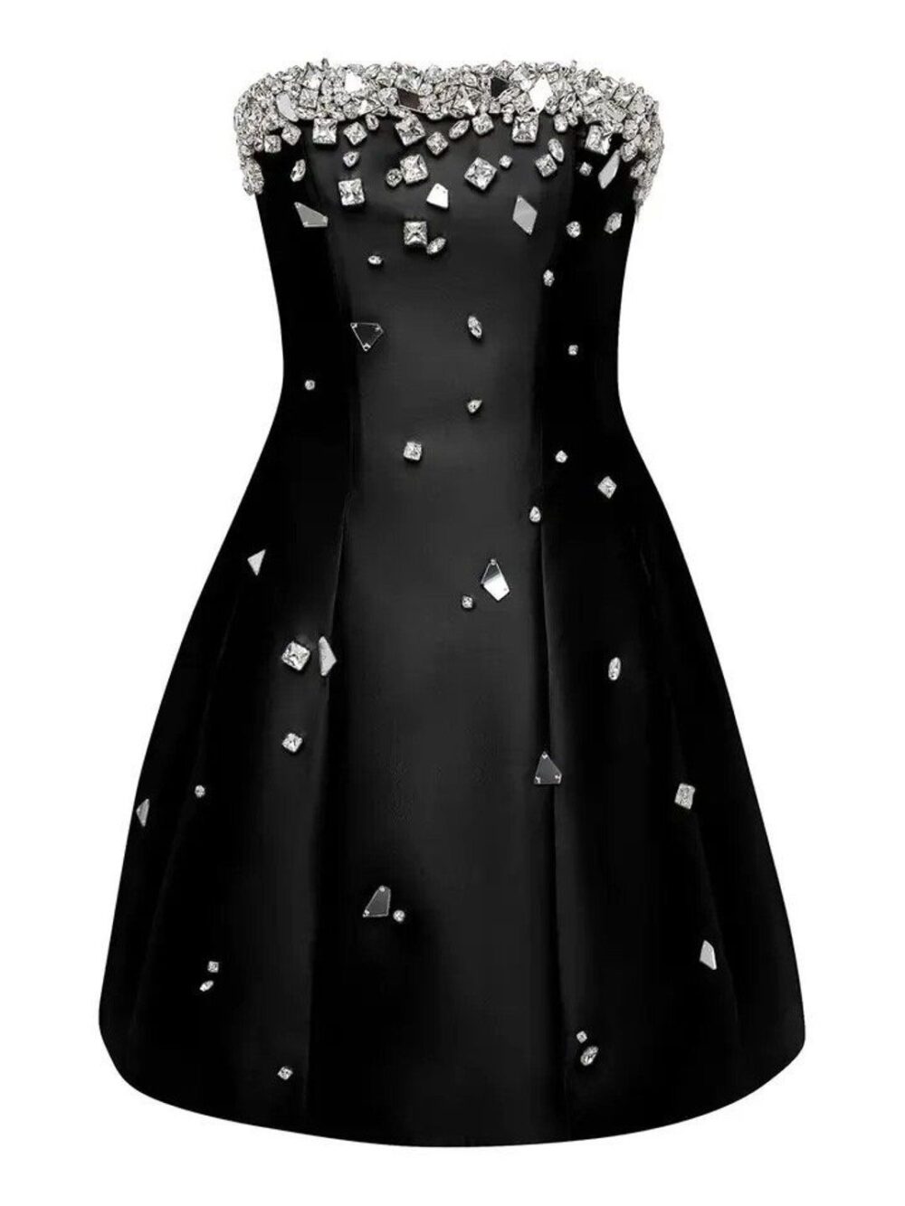 Crystal Embellish A-line Dress - Image 6